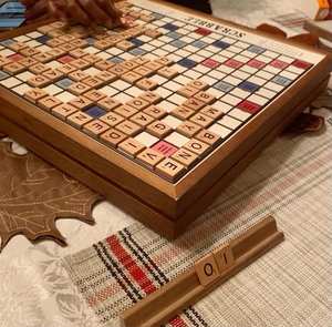 Custom Wooden <b>Scrabble</b> <b>Board</b> | Handmade Good Quality Finish | Factory Wholesale Bulk Rate - Product Image 1