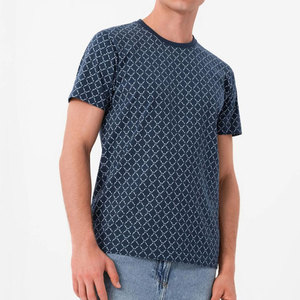 T-shirt décontracté pour homme en soie/coton 180 g/m², confortable, respirant, séchage rapide, léger, impression par sublimation et sérigraphie, vente en gros - Product Image 2