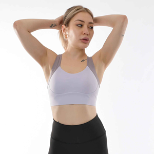 Sujetador deportivo cómodo para mujer con característica transpirable Etiqueta privada personalizada Venta al por mayor Gimnasio Ropa de yoga - Product Image 5