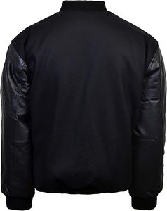 Chaqueta universitaria al por mayor con logotipo personalizado en blanco chaqueta con letras lisas chaqueta de béisbol universitaria para hombre - Product Image 6