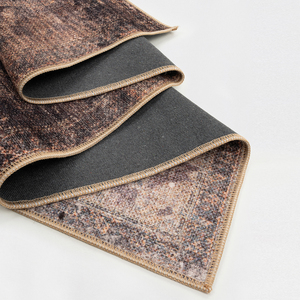 Alfombra Moderna Turca Art Deco, Color Beige Espresso, Impresión Digital, Plegable, Lavable, Alfombra Neutral para Área de Estar, OEM ODM - Product Image 3