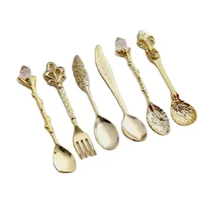 Juego de cubiertos de acero inoxidable con mango en forma de corazón, juego de cucharas de boda bien pulidas, los cubiertos más vendidos, perfectos para mesa de comedor - Product Image 4