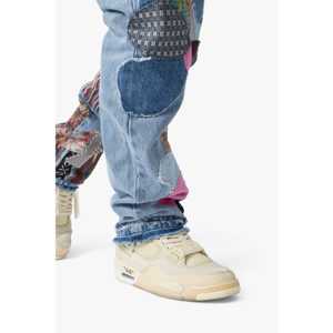 V647 Baggy Patchwork Denim-Bleu/Multi - Product Image 4