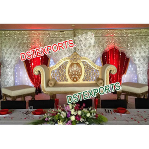 Elegante escenario bordado telón de fondo arco cortinas para bodas telón de fondo cortinas hermoso bordado para decoraciones de boda - Product Image 1