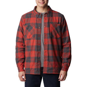 Camisas de talla grande a prueba de viento cómodas de alta calidad para hombre, chaquetas ligeras, transpirables, de algodón y poliéster de punto para invierno - Product Image 1