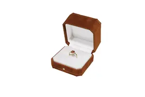 Large 75x75x57mm Engagement Ring <b>Display</b> <b>Box</b> Protective <b>Jewelry</b> Storage Solution for Rings & Accessories - Product Image 3