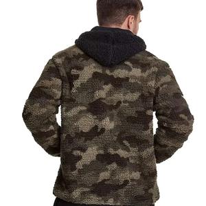 Lightweight Unisex <b>Sherpa</b> Hoodie Digital Printing 100% Cotton <b>Fleece</b> Oversized for Winter Outdoors Made in Pakistan - Product Image 2
