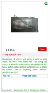 GS 114L-04 Plateau OEM personnalisable pour outils de bijouterie Poignée en plastique Support de pierre avec support ODM Outils à main - Product Image 2