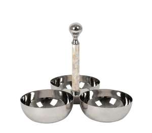 ชามทุบตกแต่งอย่างหรูหราเงางามพร้อมก้านสีทองลายดอกถั่วและวันที่บ้านโรงแรมใช้ชามเสิร์ฟ - Product Image 2