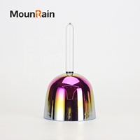 Cristal de guérison sonore Lumière Cosmique Mountain Rain Quartz 5.25-8.75 pouces, ensemble de 7 bols chantants en suède pour méditation et yoga