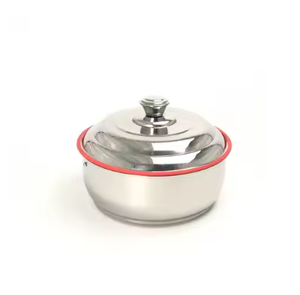Olla caliente de Metal árabe, cazuela de lujo de la mejor calidad con tapa hecha a mano, caja de almacenamiento de alimentos de mesa de forma redonda para uso en la cocina - Product Image 2