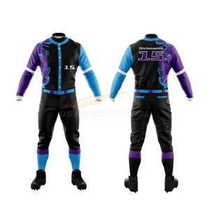 Uniforme de béisbol Paquete al por mayor Impresión por sublimación personalizada Equipo Jersey y pantalones Ropa deportiva Uniformes de Softbol - Product Image 1