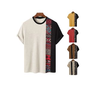 Camiseta de algodón 100% personalizada al por mayor para hombre, camiseta de manga corta con cuello redondo y estampado digital, camiseta blanca de corte regular para hombre - Product Image 3