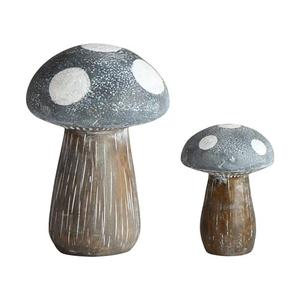 Grands piliers de champignon coulés objets décoratifs pour la maison et le bureau pièces maîtresses de champignon solide ornement de jardin à la maison pour Noël - Product Image 1