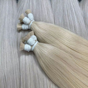 ผมต่อแบบชาวเวียดนามสีบลอนด์อ่อนย้อมสีผมแท้เครื่องยืดผมตรงแบบคู่20นิ้ว - Product Image 1