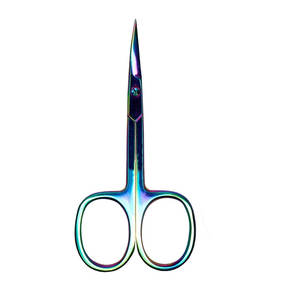 Tijeras recortadora de cutículas extrafinas para manicura y pedicura hoja curva Kit de aseo de Punta puntiaguda precisa para arte de uñas - Product Image 6