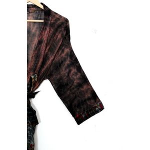 Women's Tie-Dye Thermal Kimono Sexy Bikini Cover Ups Cotton <b>Cardigan</b> & Beachwear for Summer for Bridesmaids & Sleepwear - Product Image 3