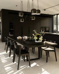 Mesa de Comedor ONYX de 220 CM para 8 Personas, Chapa de Roble, Estructura de Madera de Caucho, Muebles Modernos para Comedor, Duraderos - Product Image 1