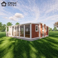 Maison portable extensible 20ft 30ft 40ft, maison préfabriquée en conteneur pour logement familial, maison d'hôtes, hébergement de chantier et bureau