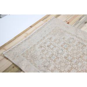 Tapis turc 3,6x9,7 pi (109x296 cm), tapis beige géométrique vintage - Product Image 5