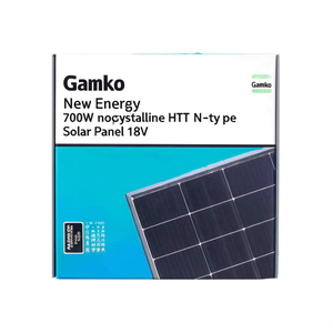 Panel Solar Monocristalino HJT Tipo N de 700W y 18V de Gamko New Energy - Product Image 2