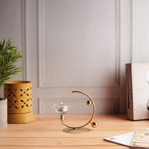 Bougeoir de luxe pour la décoration intérieure moderne Bougeoir en métal de haute finition dans un support pour bougie en fer - Product Image 3