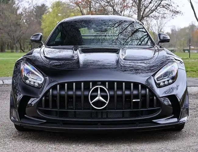 سيارة كوبيه سلسلة سوداء مستعملة بالشحن النظيف en وz Mer ce des-bg AMG GT