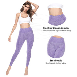 Legging taille haute 100% coton pour femmes mode personnalisée respirant taille moyenne Style décontracté pour le sport fitness - Product Image 5
