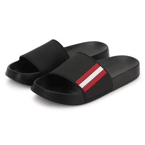 Venta al por mayor personalizado blanco y rojo pista raya Eva deslizadores zapatillas hombres y mujeres zapatillas de interior - Product Image 6
