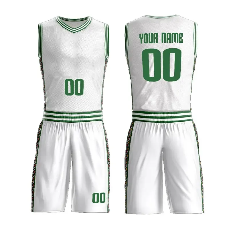 Uniforme do basquetebol do bordado do OEM com 100% tela do poliéster ajustada preço barato por atacado para Sportswear Alta qualidade com logotipo
