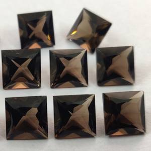 ควอตซ์สโมกี้ทรงสี่เหลี่ยมขนาด 8 มม. คุณภาพสูง - ควอตซ์สโมกี้ทรงสี่เหลี่ยมเจียระไนแบบหลวม - Product Image 3