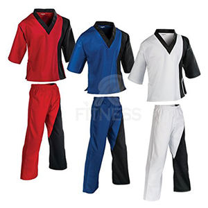 ชุดยูโดคาราเต้ RC Fitness Wear สำหรับผู้ใหญ่ น้ำหนักเบา ชุดนักเรียนศิลปะการต่อสู้ พร้อมเข็มขัด ผ้าฝ้าย 100% - Product Image 4