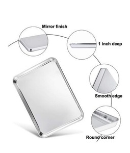 ถาดอบสแตนเลสแบบมีสไตล์ถาดอบทำจากสเตนเลสทนทานถาดสำหรับทำอาหาร - Product Image 1