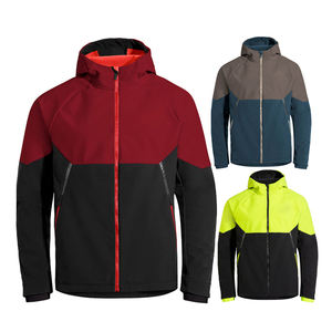 Vestes Softshell en Polyester pour Hommes Imperméables Coupe-Vent Personnalisées Manteau de Pluie Uni Col Debout Vestes pour Hommes - Product Image 6