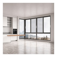 Fenêtre coulissante en aluminium sur mesure certifiée NFRC, grande taille, avec moustiquaire, hermétique, à double vitrage, écoénergétique