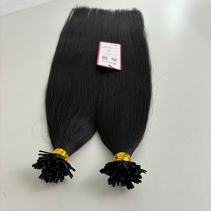 Extensions de cheveux humains vierges à la kératine pré-collée de haute qualité Cuticule alignée Y-Tip Tissage Usine Vague naturelle directe - Product Image 5
