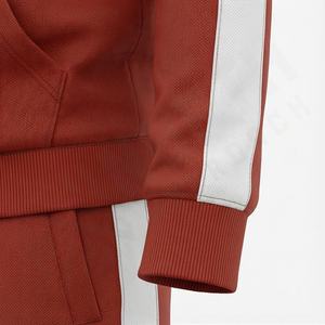 Survêtements de sport pour hommes sur mesure, coupe ajustée, pour le jogging, 100% coton, taille plus, survêtements d'hiver avec bande, couleur personnalisée - Product Image 6