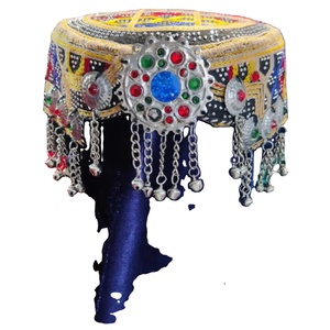 Pasador de Pelo Tradicional Afgano, Hecho a Mano, Étnico, Pashtún, Bordado, Vintage, con Diseño Floral - Product Image 1