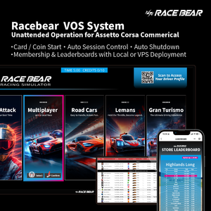 Racebear <span class=keywords><strong>VOS</strong></span> Basic Pro: Software per l'Operatività di Simulazione di Gare Automobilistiche |   Sistema di Gestione per Simulatori di Corse - Product Image 1