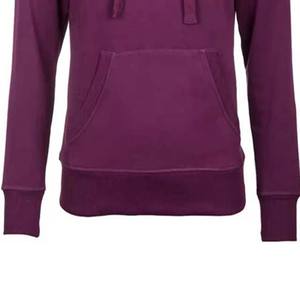 Sudadera larga con capucha para mujer al por mayor, nueva moda, diseño a rayas, manga, hombro caído, cremallera, algodón de gran tamaño, Otoño Invierno - Product Image 2