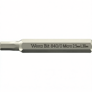 Llaves Hexagonales Wera Bit 840/0 Micro 2.5mm L.30mm - Product Image 2