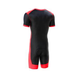 Traje de piel de ciclismo personalizado OEM para hombre, traje de velocidad de Triatlón de una pieza transpirable con cremallera en el pecho, ropa de carreras de bicicleta al por mayor - Product Image 3