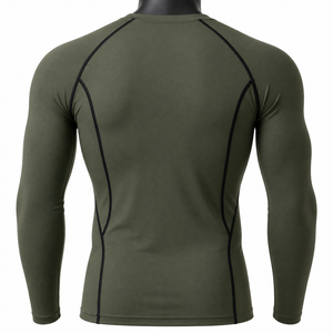 <b>Men</b>’s Long Sleeve Compression Shirt Gym Fitness Tight <b>Base</b> <b>Layer</b> Sportswear Custom OEM Wholesale - Product Image 2