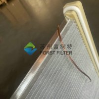 Système d'extraction des fumées et collecteur de poussières industriel, filtre à air à panneau plat, cartouche filtrante plissée en polyester, élément filtrant à plaques