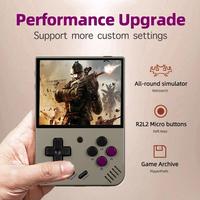 Console de jeu portable rétro MIYOO WiFi Mini Plus, écran IPS de 3,5 pouces, système Linux classique, console de jeu vidéo 64G/128G