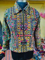 2022 stile Vintage Boho Banjara giacca da donna artigianale alla moda abbigliamento con ricami e paillettes lunga lunghezza