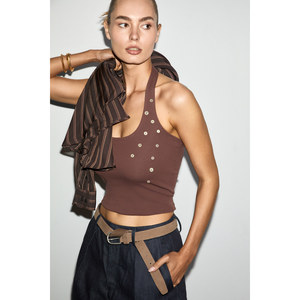 GRIMELANGE PERLAS Blusa de Mujer con Botones, Tela Suave y Elástica, Corte Ajustado - Product Image 4