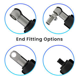 PS08BA-250-390-F1สปริงแก๊สแบบย้อนกลับ390มม. สำหรับอุตสาหกรรมแปรรูปอาหารได้รับการรับรอง ISO 250มม. - Product Image 5