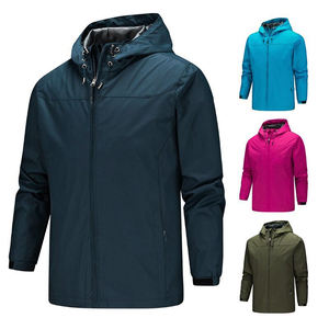 OEM Vestes d'extérieur sport décontractées softshell imperméables et imperméables pour hommes, coupe-vent coupe-vent de randonnée décontracté avec fermeture à glissière en coton - Product Image 5
