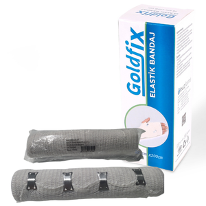 Bandage de compression élastique large de 20 cm x 2 m pour pansements hospitaliers et applications de compression - Product Image 1